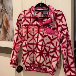 Patagonia pink Synchilla pullover.